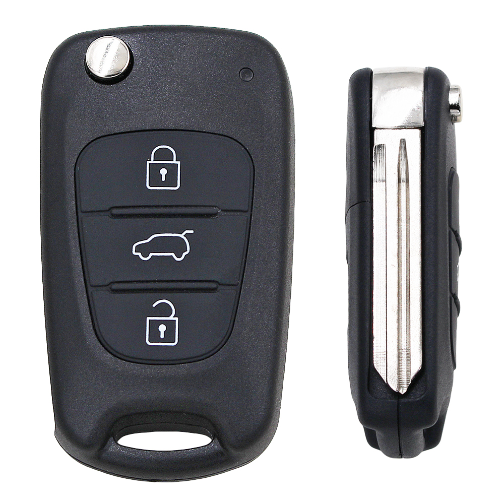 Flip Folding Remote Key Shell 3 Buttons for KIA K2/K5 Keyless Entry Remote Fob