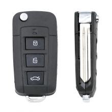 Remote Folding Key Flip Shell Case Uncut Blank For Kia Rio Optima 3+1 Buttons