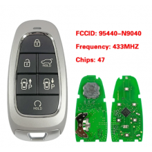 6 Buttons Smart Key Keyless Go Remote 47 HITAG 3 Chip 433MHz FCCID 95440-N9040 For Hyundai Tucson 2022