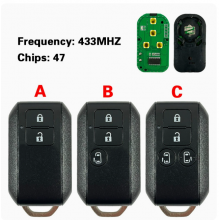 Keyless Go 2/3/4 Buttons 433MHZ FSK ID47 Chip Remote Control Car Key For Ertiga 2019 FCC: 37172M55R40