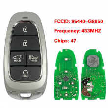 95440-G8050 Keyless Go Smart Remote Key 433MHz HITAG 3 ID47 Fob For Hyundai Grandeur 2021+