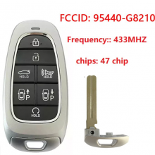 95440-G8210 Keyless Go Smart Remtoe Key 433MHz ID47 Chip 7 Button Fob for Hyundai Grandeur