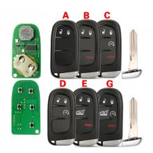 Smart Remote Key Fob for Jeep Cherokee RAM 433MHz 7953M 4A Chip FCC: GQ4-54T