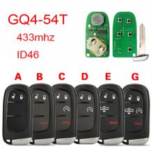 For Dodge Remote Car Key GQ4-54T Ram 1500 2500 3500 2013 2014 2015 2016 2017 Car Remote Key ID46 433Mhz