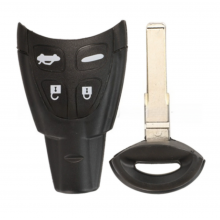 for SAAB KEY SHELL with HU66 Blade REPLACEMENT SAAB key 2003 2004 2005 2006 2007