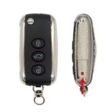 4 Buttons Flip Folding Remote Key Shell For Bentley Mulsanne Hurtling GT Auto Car Key Case With Logo