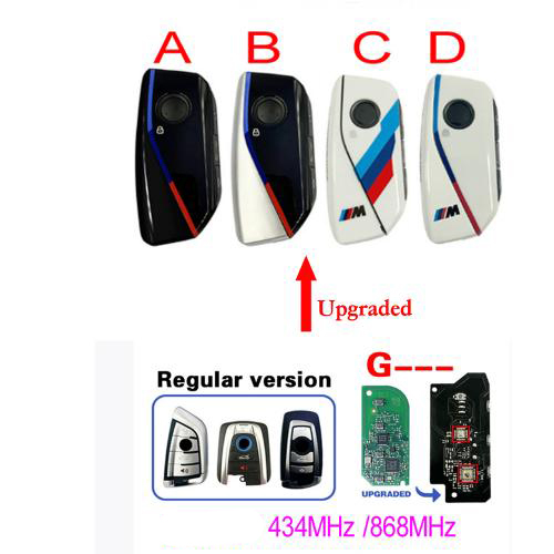 Updated Transplant Version For BMW G Series Upgrade Smart Key 4 Button 434MHZ/ 868MHZ No Chip