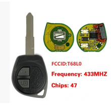 2 Buttons Remote Control Key Fob  FSK 433.92MHz ID46 7961AT Chip for Suzuki Board: T68L0