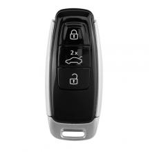New 3 Buttons Remote Car Key Shell For Audi A8 A8L C8 A6 A7 Q8 2017 2018 2019 2020 Fob Case Black