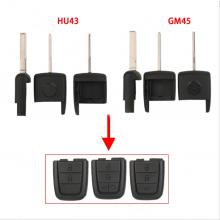 Replacement New Uncut Key Blade For 2008-2009 Pontiac G8 GM For Chevrolet HU43 / GM45 ​