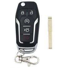 Newest Model Modified Folding Remote key 4+1 Button 433MHZ For Ford Focus NO Chip