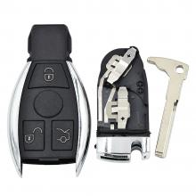Modified 3 button Smart Key Shell for Mercedes Benz W211 A C E G S R SL ML GML CL GL CLS CLA CLK SLK GLK with Battery Holder small key