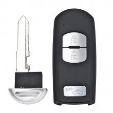 2+1 Butons Smart Remote Car Key Shell Fob Red Hold for Mazda 3 6 CX-3 CX-5 Axela Atenza With Emergency Key Blade