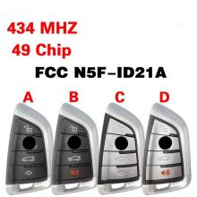 Original FCC N5F-ID21A for BMW G Classis CG Smart Remote Control Key 4/3+1 triple key IC: 3248A-ID21A 434MHZ 49 Chip